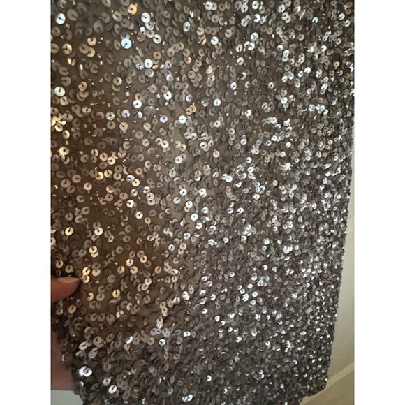 Anthropologie x BHLDN Helen Silver Sequence Dress 12 - Picture 7 of 10